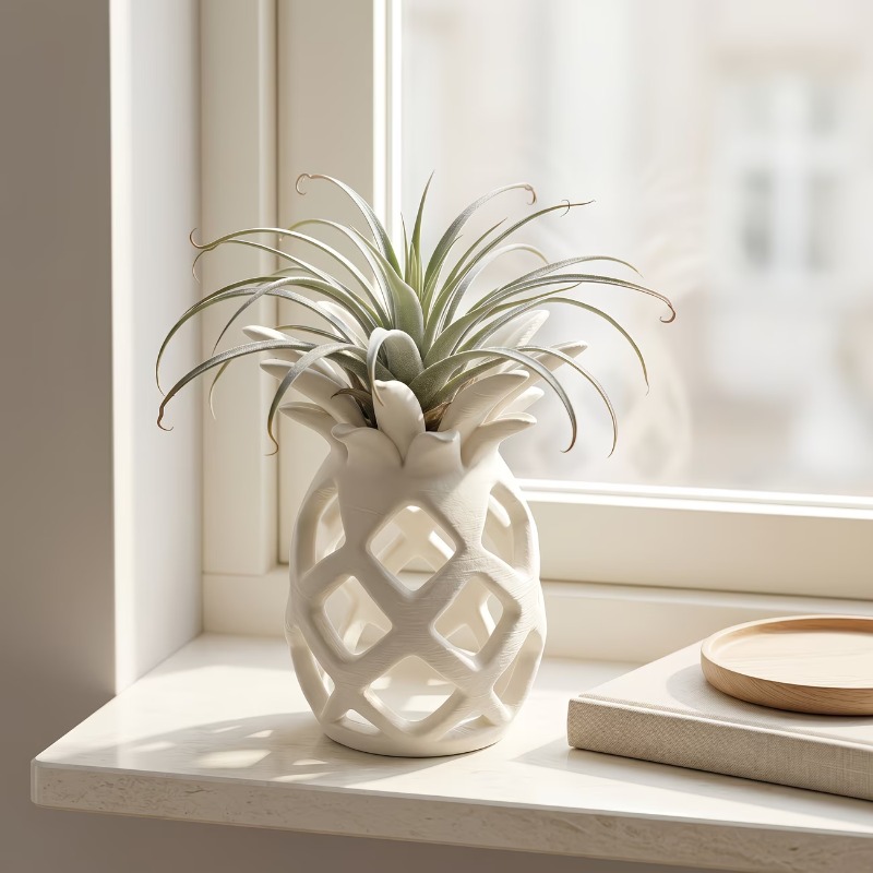 3D-geprinte ananasvormige luch - Air Plant Tillandsia recensie en prijs
