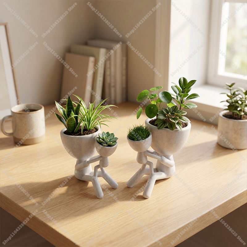 Familie-stijl pot - Creatieve  - Plant Parent Pot recensie en prijs