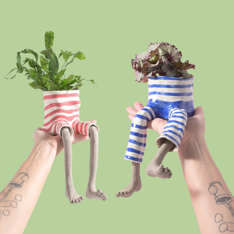 1 stuk grappige zittende benen - Plant Parent Pot recensie en prijs
